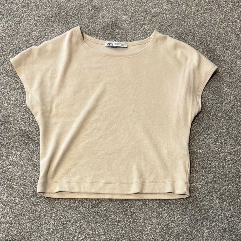 Zara Women's Tan Top